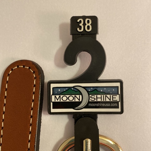 NWT Virginia Tech Hokies ribbon canvas belt with leather accents Sz 38 - Picture 5 of 9